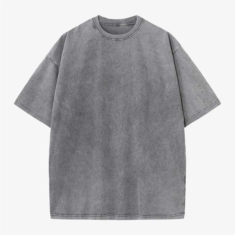 Custom T-shirt free print logo images vintage wash design tees pure cotton cultural shirts men's women's batik wax print Fabr