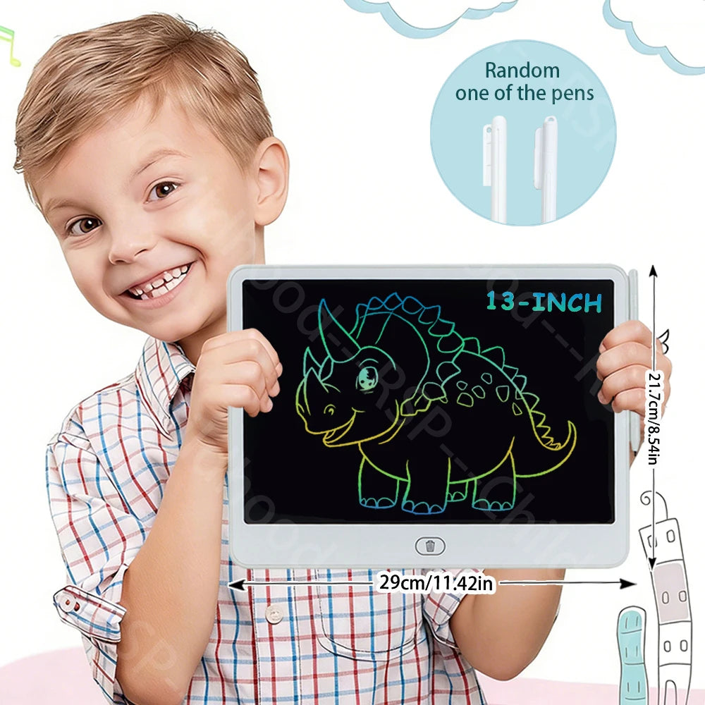 8/11/13/16 Inch LCD Drawing tablet Writing Board Kids Doodle Painting Handwriting Pad Toy for 3 4 5 6 7 8 Years Girls Boys Gi