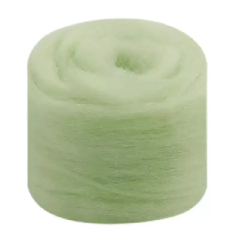 Needle Felting Wool Fibre Wool Roving for DIY Craft Materials, Needle Felt Roving Fabric Felt Craft Toys Handmade Felting Cra