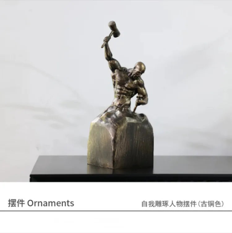 Modern Art Figure Sculptures, Home Decor, Living Room, Carving, Inspiring Soft Decoration, Self Sculpting Figure Sculptures -