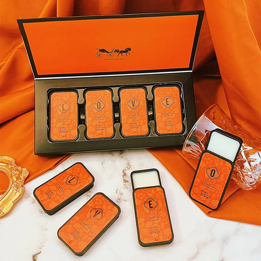 4pcs Solid Perfume Set, Floral and Fruity Fragrance, Long-lasting Fragrance, Light fragrance and Portable, Idea for Gift /Dai