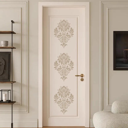 1PC A4 Vintage Baroque Stencil for Wall Painting – DIY Classic Floral Template for Home Decor