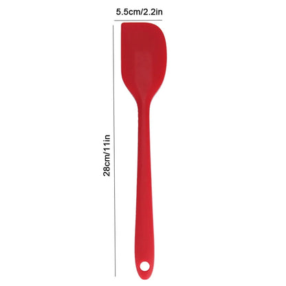 Silicone cream spatula Non-stick butter spatula Heat-resistant kitchen baking tools DIY cake baking tools - F03L-Red
