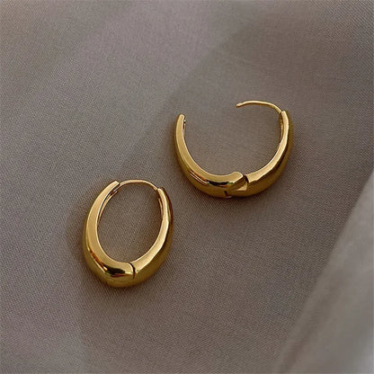 LATS 2024 Fashion Metal Drop Earrings for Woman Vintage Hoop Earring Trend Classic Party Wedding Pendant Jewelry Gift