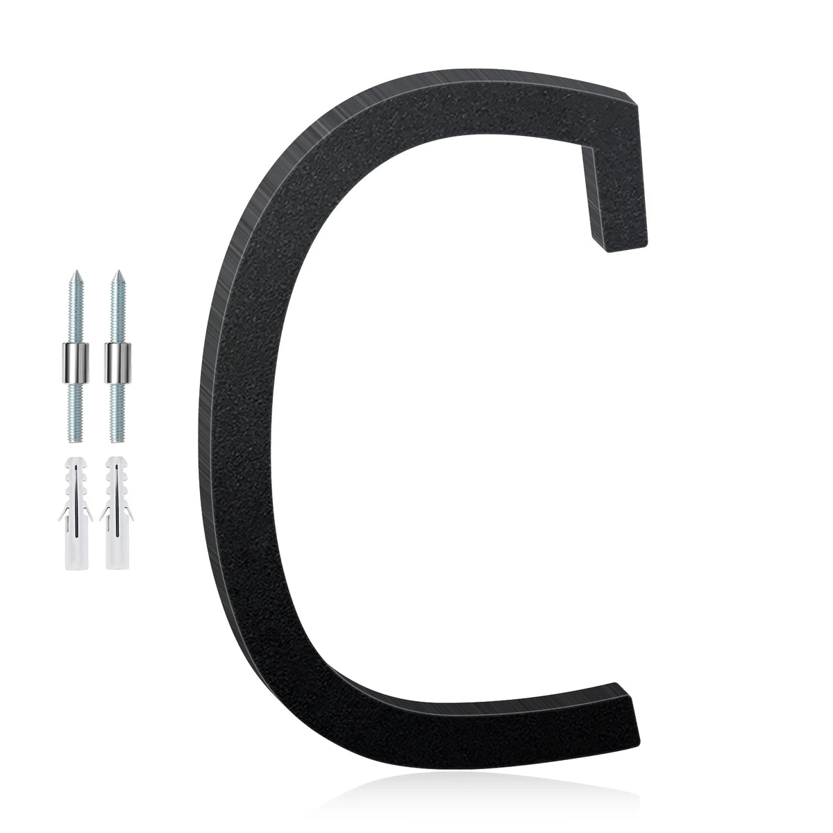 3-12inch Floating Aluminum House Numbers, Modern Metal House Address Numbers Letters, Aluminum Address Letters for Outside - 