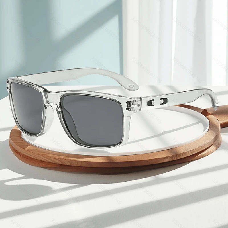 Men's Vintage-Inspired Fashion Glasses with Large Curved Frames - Perfect for Parties