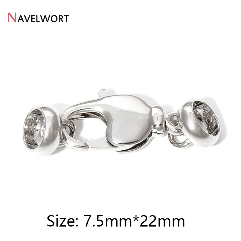 2 Sizes 18K Gold Plated Brass Metal Lobster Clasps Hooks Connector,Clasps For Jewelry,DIY Fashion Jewelry Making Accessories 