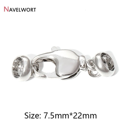 2 Sizes 18K Gold Plated Brass Metal Lobster Clasps Hooks Connector,Clasps For Jewelry,DIY Fashion Jewelry Making Accessories 