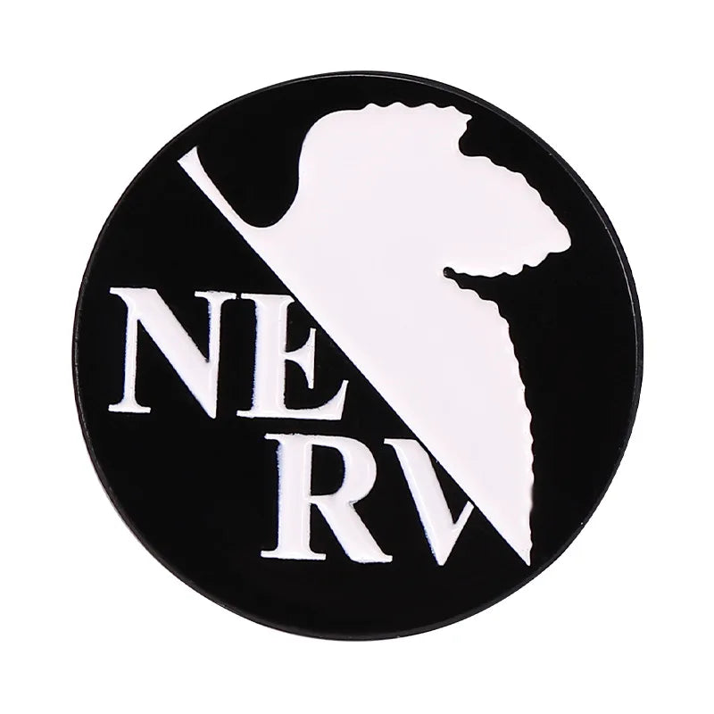 Neon Genesis Evangelion EVA 01 02 Enamel Pins Collect Nerv The Mecha Battle Logo Cartoon Brooch Backpack Collar Lapel Badges 