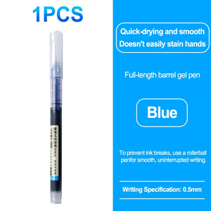0.5mm Quick Drying Fine Point Liquid Ink Pens Smooth Writing Comfortable Grip Non-Smudge for Office School Supplies