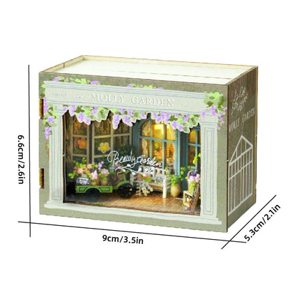 DIY Miniature Doll House 3D Puzzle Small House Assembly Building Model Kit Toys Home With Furniture Lighting Wooden Crafts Gi