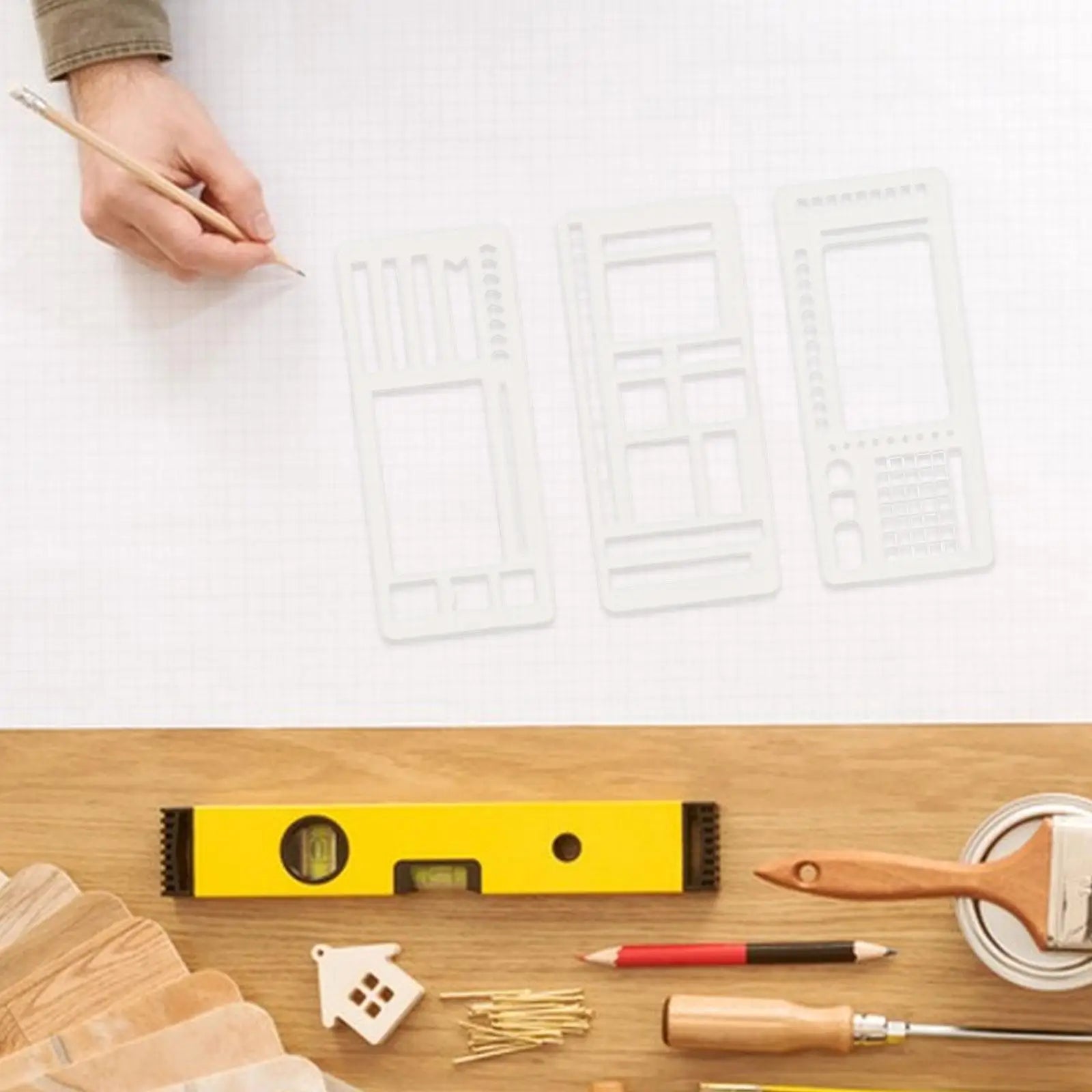 3x Journal Stencil Planner Stencils Multifunction DIY Crafts Checklist to Do