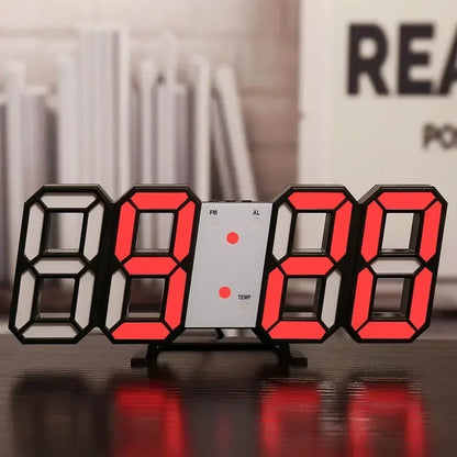 Digital Wall Clock Desk Watches Electronic Alarm Modern Home Decoration for Bedroom Decor Interior Led Table Clocks Living Ro