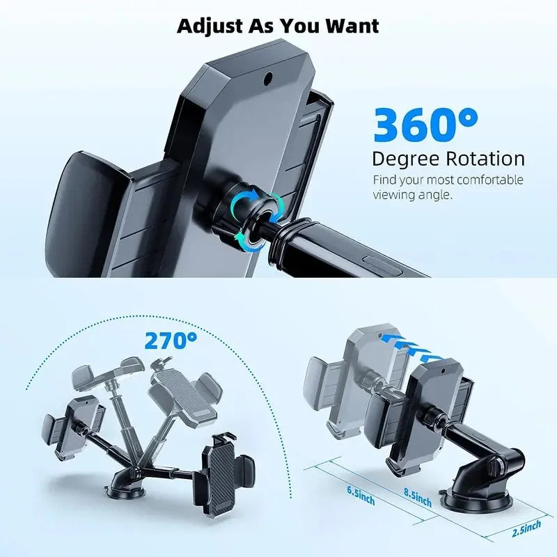 Sucker Car Phone Holder Mount Stand Suction Cup Smartphone Mobile Cell Support in Car Bracket For iPhone Xiaomi Huawei Samsun