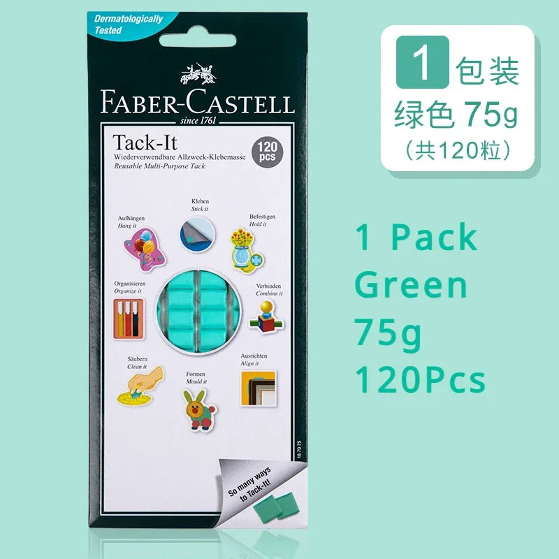 Faber-Castell Tack-It Multipurpose Adhesive Tacky Putty, Non-Toxic Reusable Adhesive Mounting Putty for Crafts & Poster Hangi