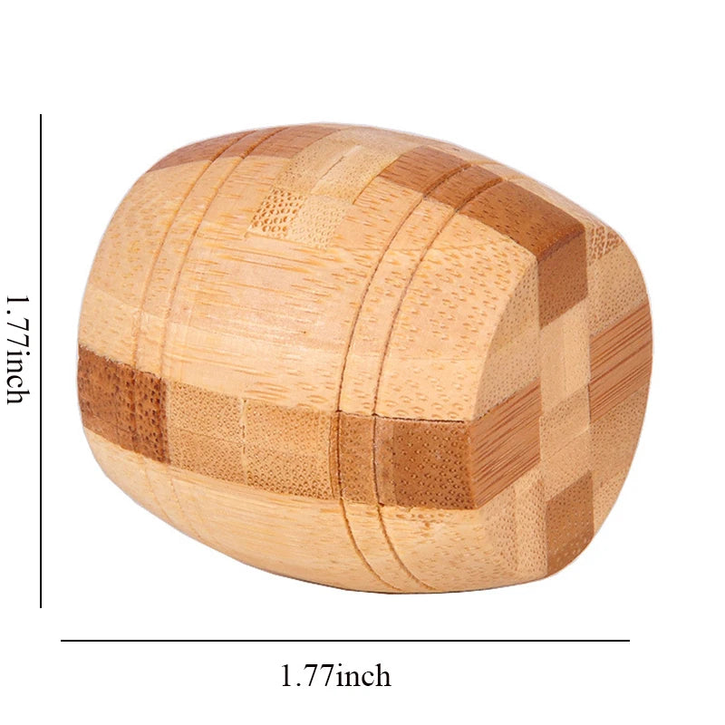 Wooden Kong Ming Lock Lu Ban Lock IQ Brain Teaser Educational Toy for Kids Children Montessori 3D Puzzles Game Unlock Toys Ad