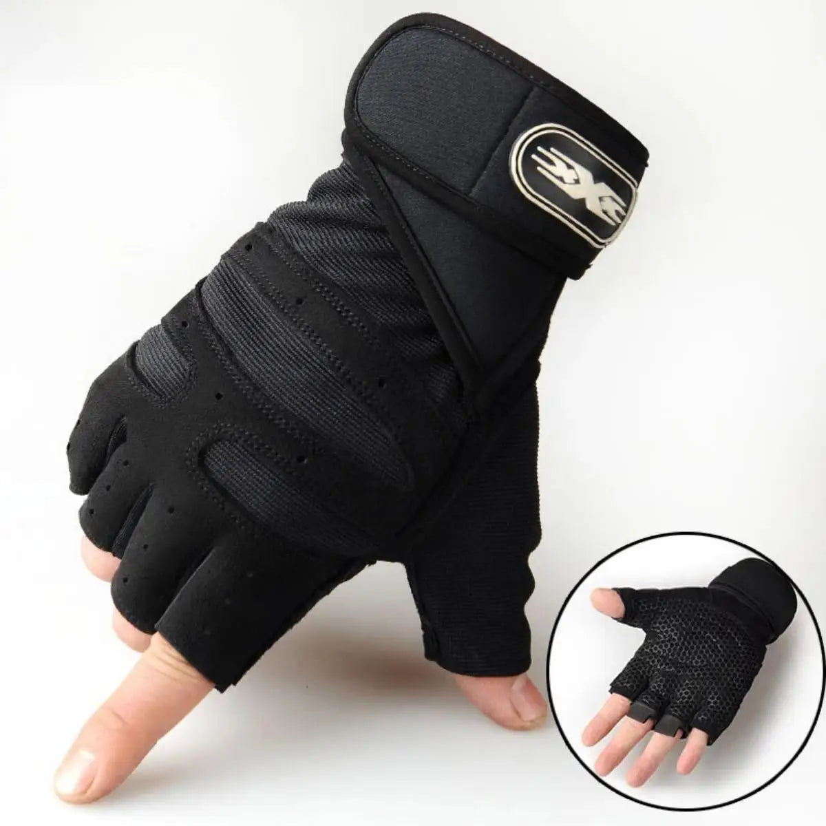 Gym Gloves for Men Women Fitness Weight Lifting Wristband Gloves Body Building Training Sports Exercise Cycling Glove Shockpr