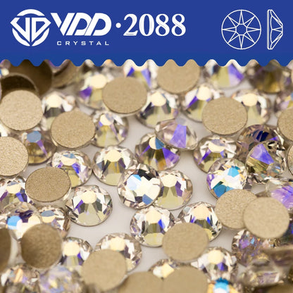 VDD SS16-SS30 High Quality AAAAA 2088 Rhinestones Crystal Flatback 8 Big 8 Small 16cut Stones For DIY Crafts Nail Art Decorat