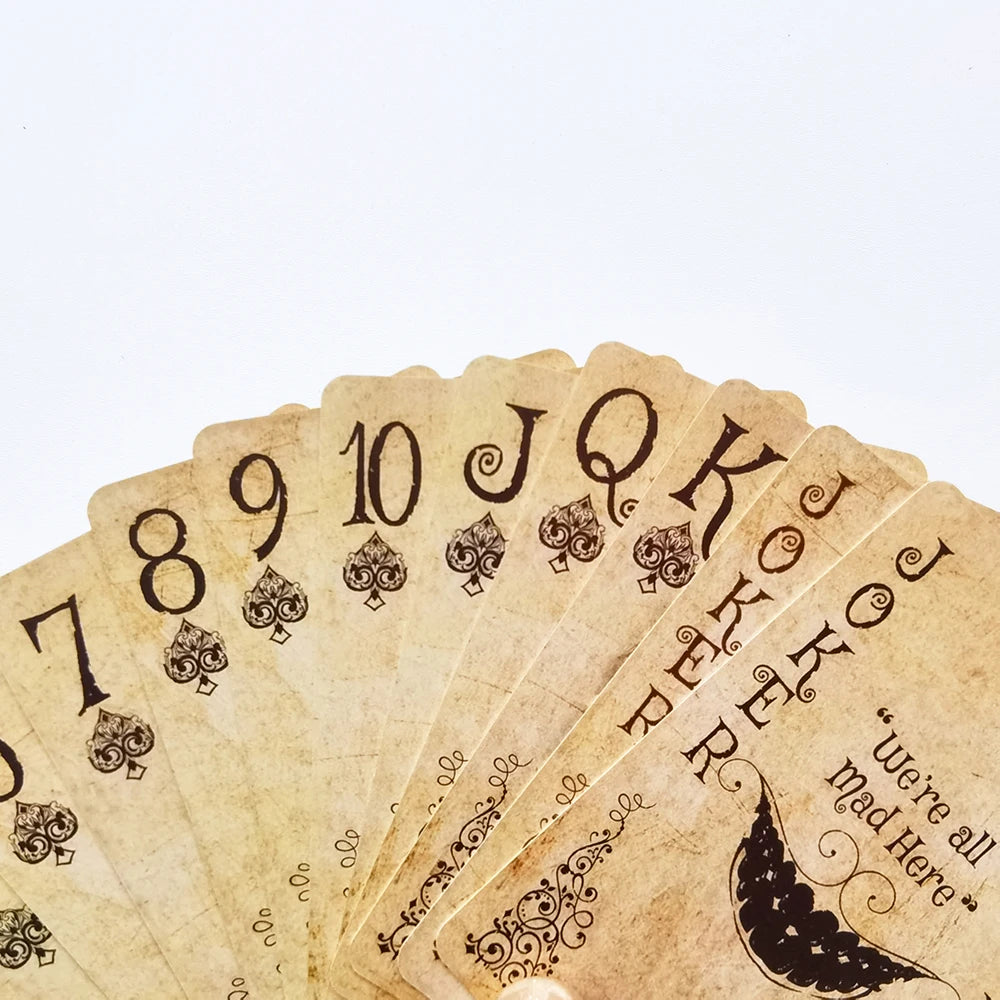 Vintage Style Playing Cards Alice in Game Poker Playing Cards Deck Board Games Retro Poker Set Magic Card Novelty Present Pok