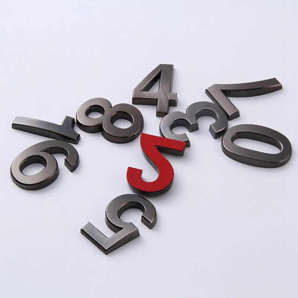 Address Number Good 0-9 3D Numbers Door Plaques 10 Styles Mailbox Number 0-9 Apartment Address Numbers Decor for Yard