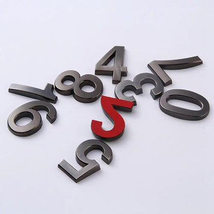 Address Number Good 0-9 3D Numbers Door Plaques 10 Styles Mailbox Number 0-9 Apartment Address Numbers Decor for Yard