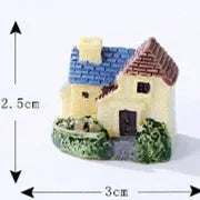 1 Pcs European-style Country Villa Mini Simulation Small House Macaroon Color Microlandscape DIY Decorative Ornaments