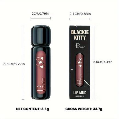 1pc Matte Velvet Lip Gloss, Highly Saturated Liquid Lip Mud, Non-Stick Long Lasting, All Skin Tones Compatible,Mother's Day G