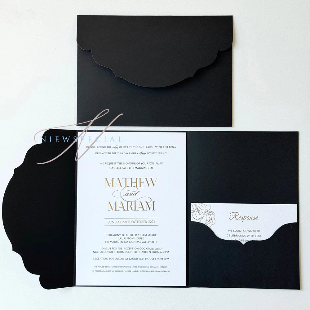 10pcs/20pcs/25pcs Blank Pocketfold Card Invitation DIY wedding paper envelope，DIY invitation,custom invitation,light pink