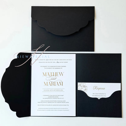 10pcs/20pcs/25pcs Blank Pocketfold Card Invitation DIY wedding paper envelope，DIY invitation,custom invitation,light pink