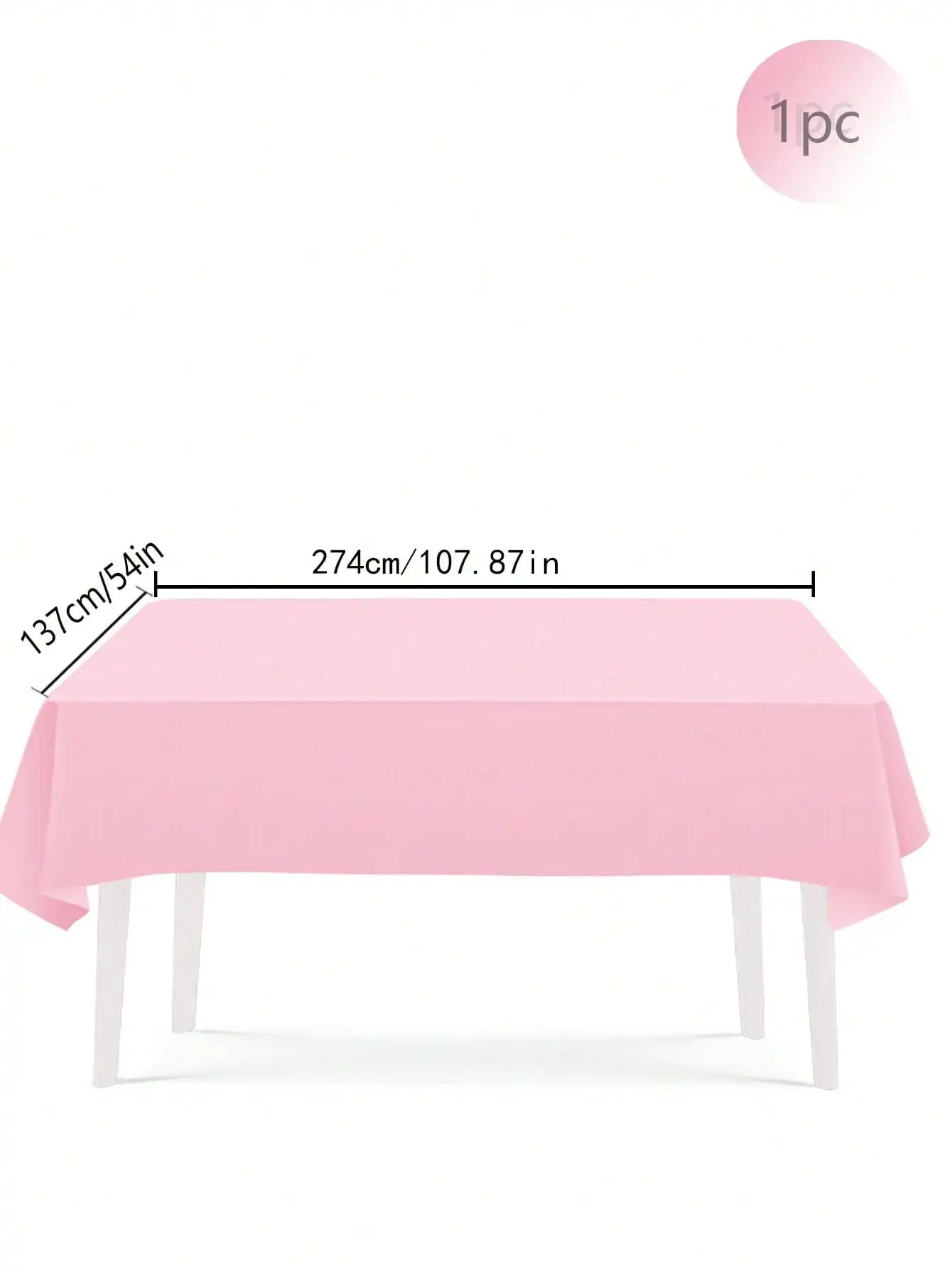 137x274cm Disposable Solid Color Tablecloth Birthday Party Wedding Christmas Table Cover Wipe Covers Rectangle Desk Cloth Dec