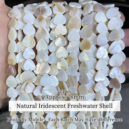 Natural Shell Beads Irregular Shape Smooth Beads Loose Spacer Bead For Jewelry Making Diy Earrings Necklace Accessory Finding