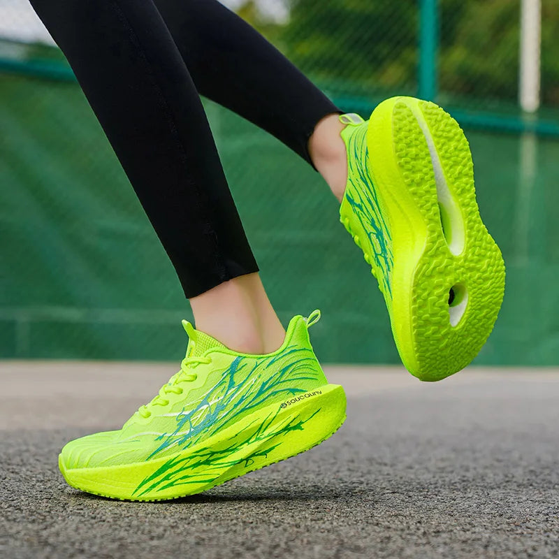 Marathon Running Shoes Men Carbon Board Speciality Sports Breathable Lightweight Women's Comfortable Athletic Nonskid Sneaker