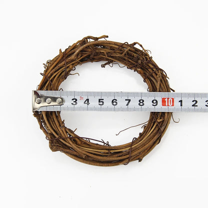 DIY Merry Christmas Decorations For Home Natural Rattan Wreath Garland Tree Craft Xmas Decor Accessories Spring Wedding New Y