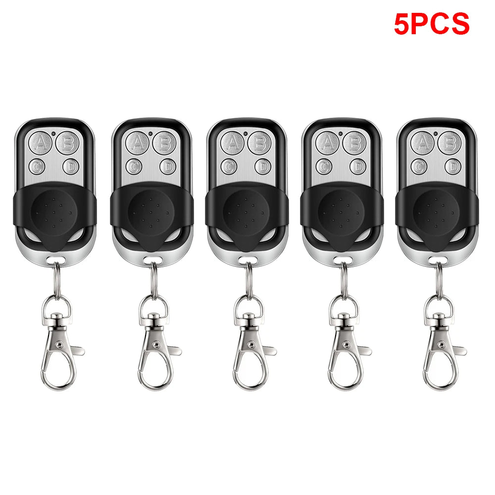 433MHz 4Button Remote Control ABCD/Lock Unlock Metal Push Button Transmitter Universal 4 Buttons Garage Door Opener Remote - 