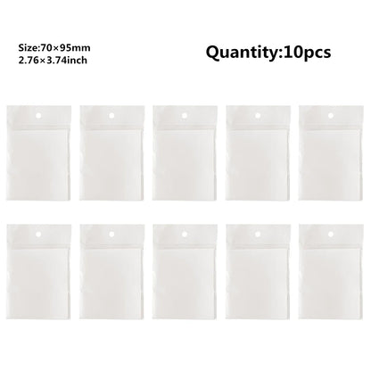 50 Sheets Transparent Sticky Note Pads Waterproof Self-Adhesive Memo Notepad School Office Supplies Stationery - 76x95-10pcs