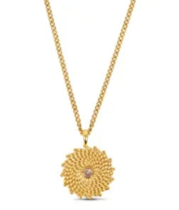 Stainless Steel Creative Steel Ball Chain Necklace - C59 Gold
