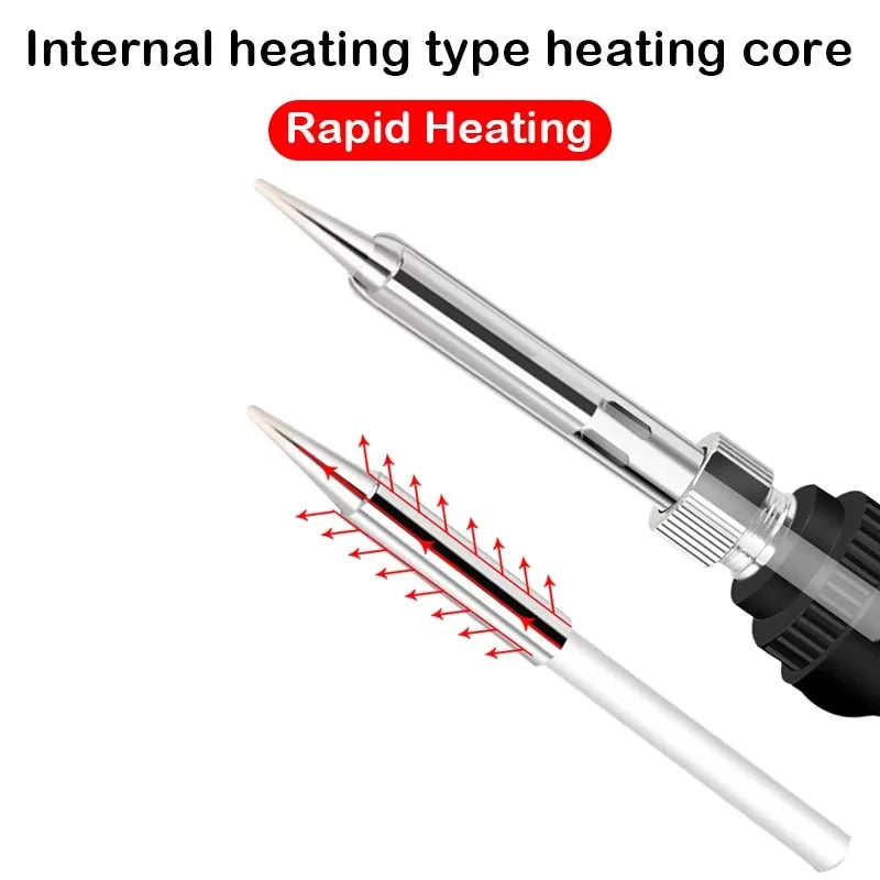Adjustable Temperature Electric Soldering Iron 110V/220V 60W Solder Iron Tin Professional Tin Welder Electric Tin Welder Heat
