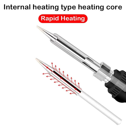 Adjustable Temperature Electric Soldering Iron 110V/220V 60W Solder Iron Tin Professional Tin Welder Electric Tin Welder Heat