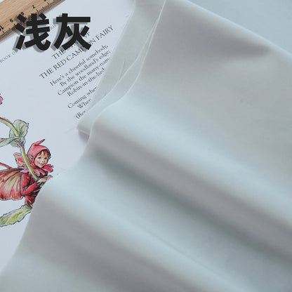 140x50cm 60s Pure Cotton Fabric Solid Color Plain Weave Cloth for Clothing DIY Craft Sewing Cloth - Light gray