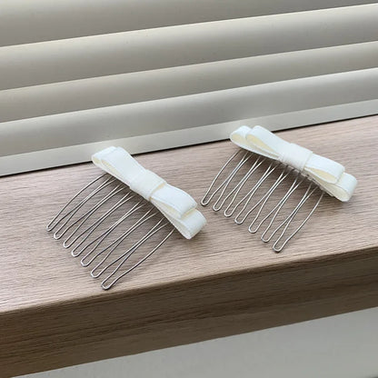 Black Bow Hair Combs Blank Base Gold Hair Claws Hairpins for Jewelry Making DIY Wedding Hair Components Styling Accessories P
