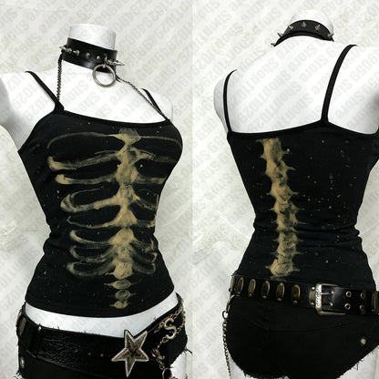 Gothic Clothes Women Tops Y2k Vintage Top Woman Clothing Harajuku Cute Tops With Suspenders Tanks & Camis Trashy Y2k 2000s Em