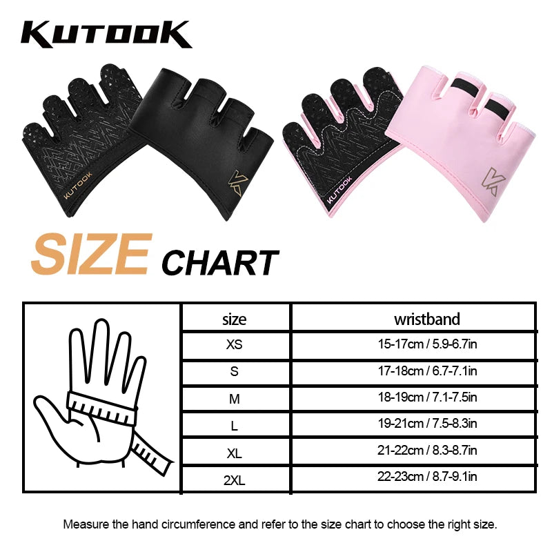 KUTOOK Weight Lifting Gloves for Women Palm Protection Gym Workout Training Fitness Gloves Exercise Gloves for Weight Lifting