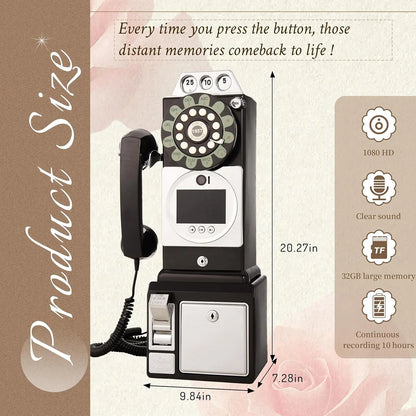 Retro Audio Video Guestbook Wedding Video Message Telephone Guest Video Signature Register Birthday Party Blessing Video Reco