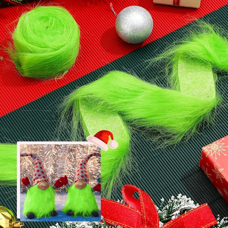 Faux Fur Fabric Christmas Fluffy Fuzzy Plush Patch Sewing Fur Cuts for DIY Gnome Doll Beard Craft Shaggy Winter Costume Mater