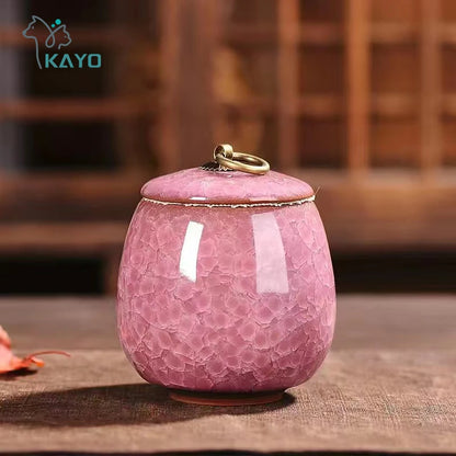 Ceramics Ash Urn Sealed Cremation Funeral Ashes Keepsake Small Animals Pet Dog Cat Memorial Suitable Home Fireplaces Burial