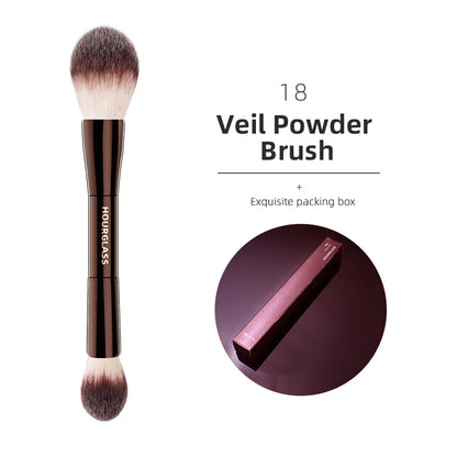 Hourglass Makeup Brushes Powder Foundation Concealer Blusher Bronzer Eye Shadow Eyebrow Eyeliner Sculpting Brush - 18