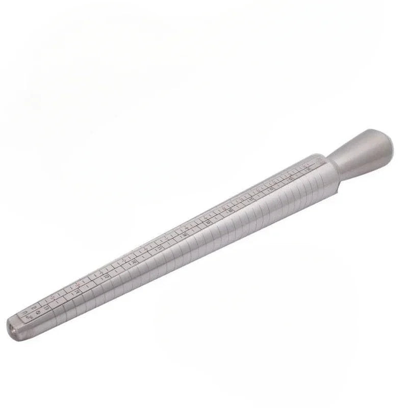 Metal Ring Sizer Measuring Tool Set Gauge Mandrel Stick Finger Tool Jewelry Making Equipments Accessories - B