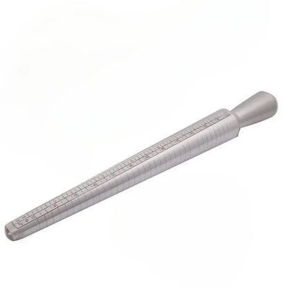 Metal Ring Sizer Measuring Tool Set Gauge Mandrel Stick Finger Tool Jewelry Making Equipments Accessories - B
