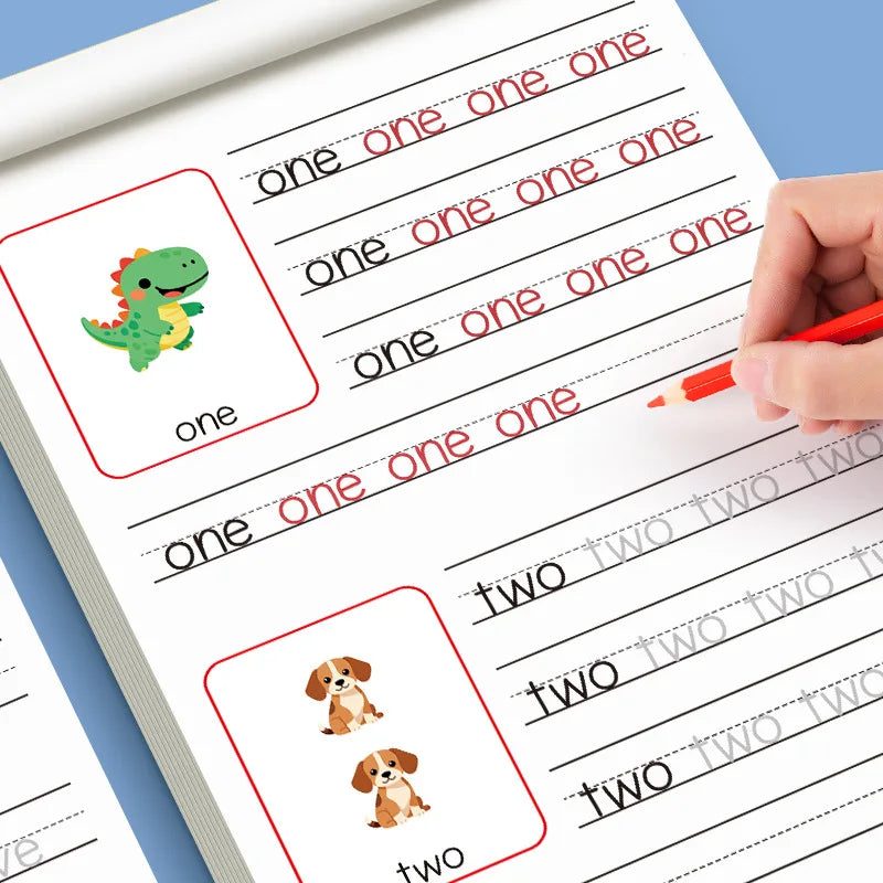 32-Page Children's Handwriting Practice Book, English Alphabet Letters, Tracing and Writing Pen Control Training Book, Childr