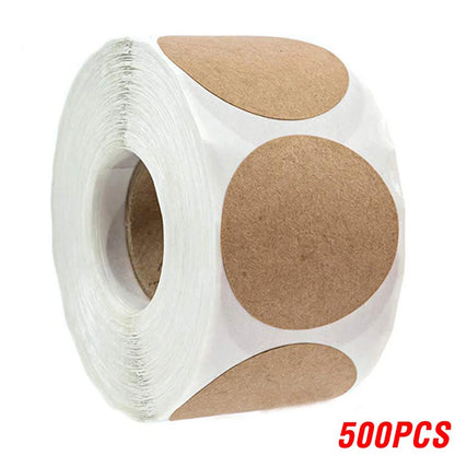 100-500pcs Vintage Kraft Paper Stickers Scrapbook Gift Stationery Label Stickers Handmade With Love Thank You For The Sticker